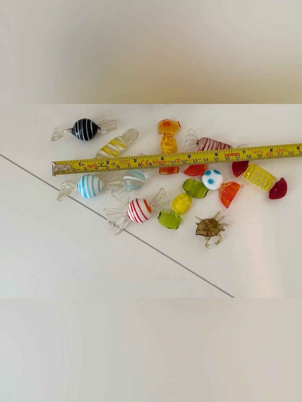 Art Glass Hand Blown Colorful Twist Decorative Candy Lot 11